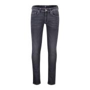 Zwarte Slim Fit 5-Pocket Jeans Tramarossa , Black , Heren