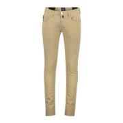 Bruine Katoenen Slim Fit 5-Pocket Broek Tramarossa , Brown , Heren