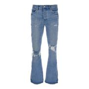 Ripped Flare Jeans Purple Brand , Blue , Heren