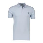 Polo Shirt Korte Mouw Lichtblauw Fred Perry , Blue , Heren