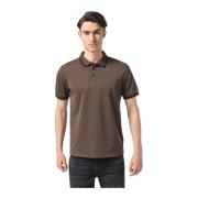 Stretch Piqué Cotton Polo - Marrons Guess , Brown , Heren