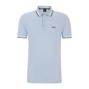 Lichtblauw poloshirt met korte mouw Hugo Boss , Blue , Heren