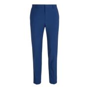 Slim Fit Wool Blend Trousers Calvin Klein , Blue , Heren