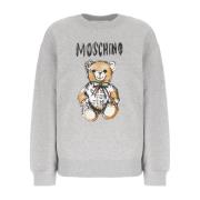 Stijlvolle Sweatshirt voor Mannen en Vrouwen Moschino , Gray , Dames