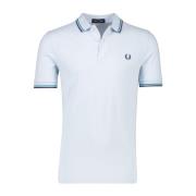 Polo Shirt Korte Mouw Lichtblauw Fred Perry , Blue , Heren