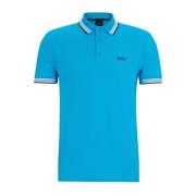 Blauw poloshirt korte mouw Hugo Boss , Blue , Heren