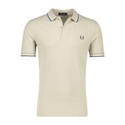 Beige Polo Met Korte Mouwen Fred Perry , Beige , Heren