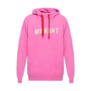 Miley hoodie met logo Isabel Marant , Pink , Heren