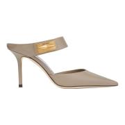 Taupe Nell Mule Decollete Schoenen Jimmy Choo , Gray , Dames