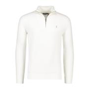 Witte Half Zip Sweater Ralph Lauren , White , Heren