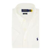 Wit casual overhemd korte mouw Ralph Lauren , White , Heren