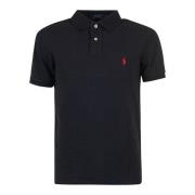 Zwart Gebreid Poloshirt Ralph Lauren , Black , Heren