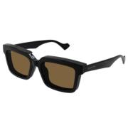 Stijlvolle zonnebril voor modieuze personen Gucci , Black , Unisex