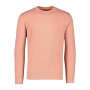 Roze Sweater Ronde Hals Katoen Hugo Boss , Pink , Heren