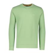 Groene Sweater Ronde Hals Katoen Hugo Boss , Green , Heren