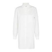 Elegante Popeline Blouse Moschino , White , Dames