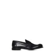 Zwarte Leren Loafer Schoenen Church's , Black , Heren