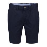 Donkerblauwe Katoenen Shorts Ralph Lauren , Blue , Heren