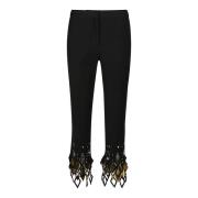 Studded Enkel Cropped Broek Paco Rabanne , Black , Dames