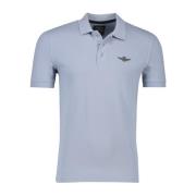 Blauw poloshirt korte mouw Aeronautica Militare , Blue , Heren