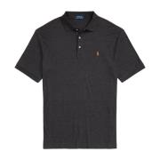 Zwart poloshirt met korte mouwen Ralph Lauren , Black , Heren