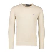 Beige Ronde Hals Sweater Ralph Lauren , Beige , Heren