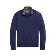 Navy Zip Sweatshirt Ralph Lauren , Blue , Heren