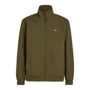 Drab Olive Green Jas Tommy Jeans , Green , Heren