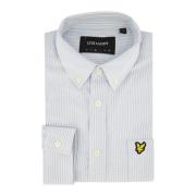 Casual Lichtblauw Gestreept Overhemd Lyle & Scott , Blue , Heren