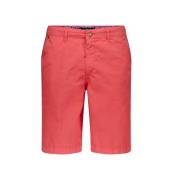 Rode Shorts Slim Fit Katoen Gardeur , Red , Heren