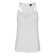 Curve Women`s T-shirt, Klassieke Pasvorm Vero Moda , White , Dames