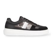 Zwart-Witte Sneakers Calvin Klein Jeans , Black , Heren