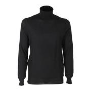 Turtleneck Sweater Paolo Pecora , Black , Heren