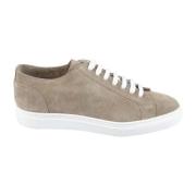 Suède Sneaker Hoge Top Schoen Doucal's , Brown , Heren