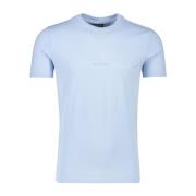 Slim Fit Blauw T-shirt Cavallaro , Blue , Heren