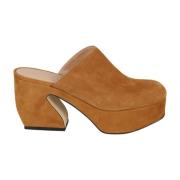 Elegante Suede Hakken Sergio Rossi , Brown , Dames