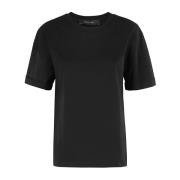 Casual Katoenen T-shirt Federica Tosi , Black , Dames