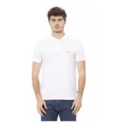 Klassiek Wit Polo Shirt met Geborduurde Voorkant Baldinini , White , H...