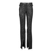 Wide Trousers The Mannei , Black , Dames