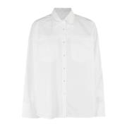 Oversized Poplin Shirt Remain Birger Christensen , White , Dames