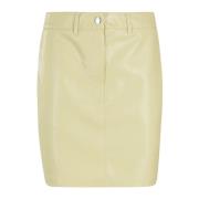 Leather Skirts Nanushka , Yellow , Dames