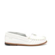 Witte Leren Loafer Schoen Alexander Hotto , White , Heren