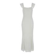 Witte Kant Mouwloze Jurk Rotate Birger Christensen , White , Dames