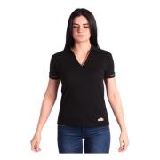 Geo Classic Polo Shirt Alviero Martini 1a Classe , Black , Dames