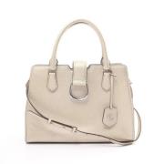 Pre-owned Leather handbags Ralph Lauren Pre-owned , Beige , Dames