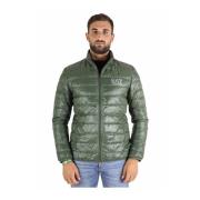 Groene Donsjas Licht Waterdicht Emporio Armani EA7 , Green , Heren