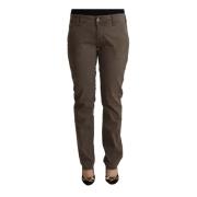 Bruine Skinny Rits Jeans Cycle , Brown , Dames