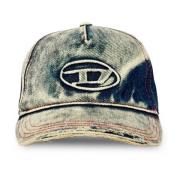 Sandblast Denim Hat Diesel , Blue , Dames