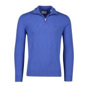 Blauwe Half Zip Sweater Gant , Blue , Heren