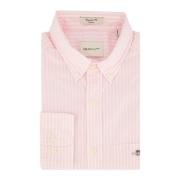 Casual Roze Gestreept Overhemd Gant , Pink , Heren